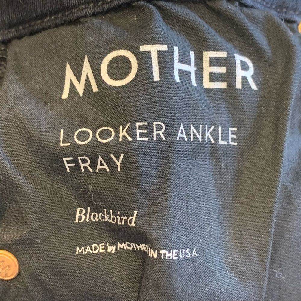 MOTHER The Looker Ankle Fray in BlackBird Size 28 - Picture 11 of 16